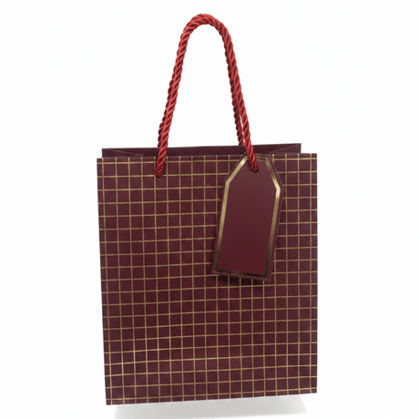 Paper Gift Bag with Rope Handles & Gift Tag | 23×18cm | Elegant Packaging for Birthdays, Weddings, Celebrations & Special Occasions - Al Kabayel Discount CentrePaper Gift Bag with Rope Handles & Gift Tag | 23×18cm | Elegant Packaging for Birthdays, Weddings, Celebrations & Special OccasionsPacking & Wrapping SuppliesAKDCAl Kabayel Discount Centre