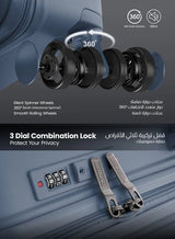 Para John Traicut 24 - Inch Lightweight Polypropylene Hard Case Travel Luggage – Lake Blue Compact Edition - Al Kabayel Discount CentrePara John Traicut 24 - Inch Lightweight Polypropylene Hard Case Travel Luggage – Lake Blue Compact EditionCabin LuggagePARA JOHNAl Kabayel Discount Centre