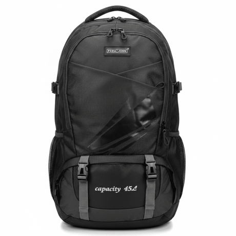 Parajohn Adventure Grey & Black Polyester Mountain Backpack 24 Inch – Large Outdoor Hiking Bag with Heavy Duty Storage - Al Kabayel Discount CentreParajohn Adventure Grey & Black Polyester Mountain Backpack 24 Inch – Large Outdoor Hiking Bag with Heavy Duty StorageBackpacksPARAJOHNAl Kabayel Discount Centre