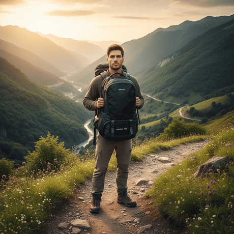Parajohn Adventure Grey & Black Polyester Mountain Backpack 24 Inch – Large Outdoor Hiking Bag with Heavy Duty Storage - Al Kabayel Discount CentreParajohn Adventure Grey & Black Polyester Mountain Backpack 24 Inch – Large Outdoor Hiking Bag with Heavy Duty StorageBackpacksPARAJOHNAl Kabayel Discount Centre
