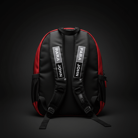 Parajohn Bold Black & Red Polyester School Backpack 16 Inch – Strong & Spacious School Bag for Daily Use - Al Kabayel Discount CentreParajohn Bold Black & Red Polyester School Backpack 16 Inch – Strong & Spacious School Bag for Daily UseSchool BagsPARAJOHNAl Kabayel Discount Centre