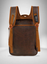 Parajohn Classic Brown PU Leather Backpack 16 Inch – Premium Stylish Travel Backpack for Men & Women with Spacious Compartments - Al Kabayel Discount CentreParajohn Classic Brown PU Leather Backpack 16 Inch – Premium Stylish Travel Backpack for Men & Women with Spacious CompartmentsSchool BagsPARAJOHNAl Kabayel Discount Centre