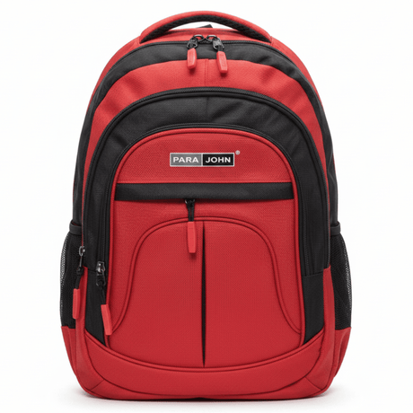 Parajohn Classic Red & Black Polyester School Backpack 20 Inch – Durable Student Backpack for Daily Carry - Al Kabayel Discount CentreParajohn Classic Red & Black Polyester School Backpack 20 Inch – Durable Student Backpack for Daily CarrySchool BagsPARAJOHNAl Kabayel Discount Centre