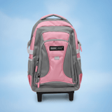 Parajohn Cute Grey & Pink Polyester Trolley Backpack 18 Inch – Stylish Wheeled School Bag for Kids with Comfortable Handle - Al Kabayel Discount CentreParajohn Cute Grey & Pink Polyester Trolley Backpack 18 Inch – Stylish Wheeled School Bag for Kids with Comfortable HandleSchool BagsPARAJOHNAl Kabayel Discount Centre
