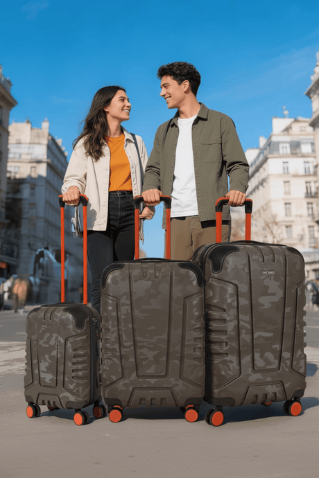 ParaJohn Embertrail ABS Hardside Trolley Set of 3 | 20" 24" 28" | Camouflage | Lightweight Travel Suitcase - Al Kabayel Discount CentreParaJohn Embertrail ABS Hardside Trolley Set of 3 | 20" 24" 28" | Camouflage | Lightweight Travel SuitcaseCabin LuggagePARAJOHNAl Kabayel Discount Centre