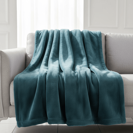 Parajohn Extra - Large Plush Fleece Blanket for Master Bed – 200×240 cm, Elegant Teal - Al Kabayel Discount CentreParajohn Extra - Large Plush Fleece Blanket for Master Bed – 200×240 cm, Elegant TealBeddingPARAJOHNAl Kabayel Discount Centre