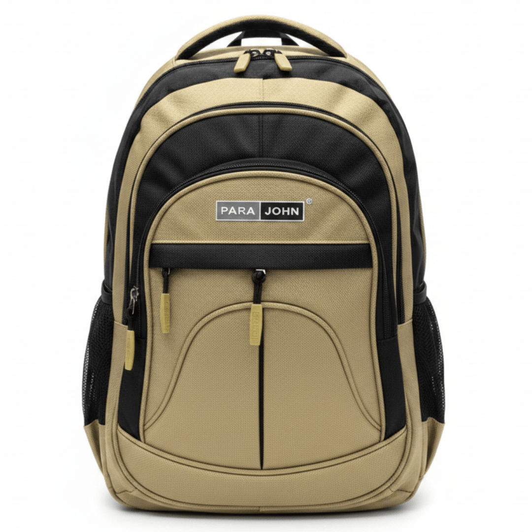 Parajohn Luxury Black & Gold Polyester School Backpack 18 Inch – Fashionable School Bag with Spacious Compartments - Al Kabayel Discount CentreParajohn Luxury Black & Gold Polyester School Backpack 18 Inch – Fashionable School Bag with Spacious CompartmentsSchool BagsPARAJOHNAl Kabayel Discount Centre