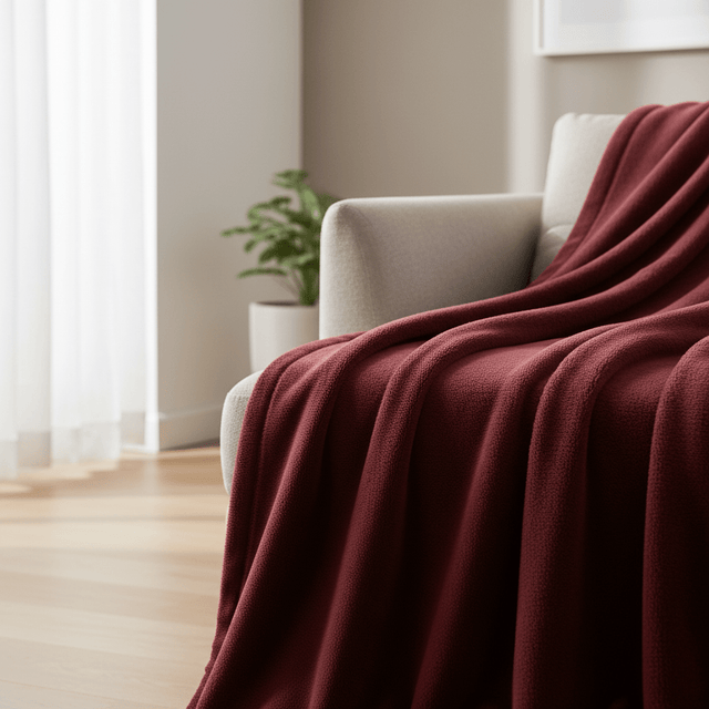 Parajohn Luxury Winter Fleece Blanket, Extra Soft & Cozy – 160×220 cm, Deep Red - Al Kabayel Discount CentreParajohn Luxury Winter Fleece Blanket, Extra Soft & Cozy – 160×220 cm, Deep RedBeddingPARAJOHNAl Kabayel Discount Centre
