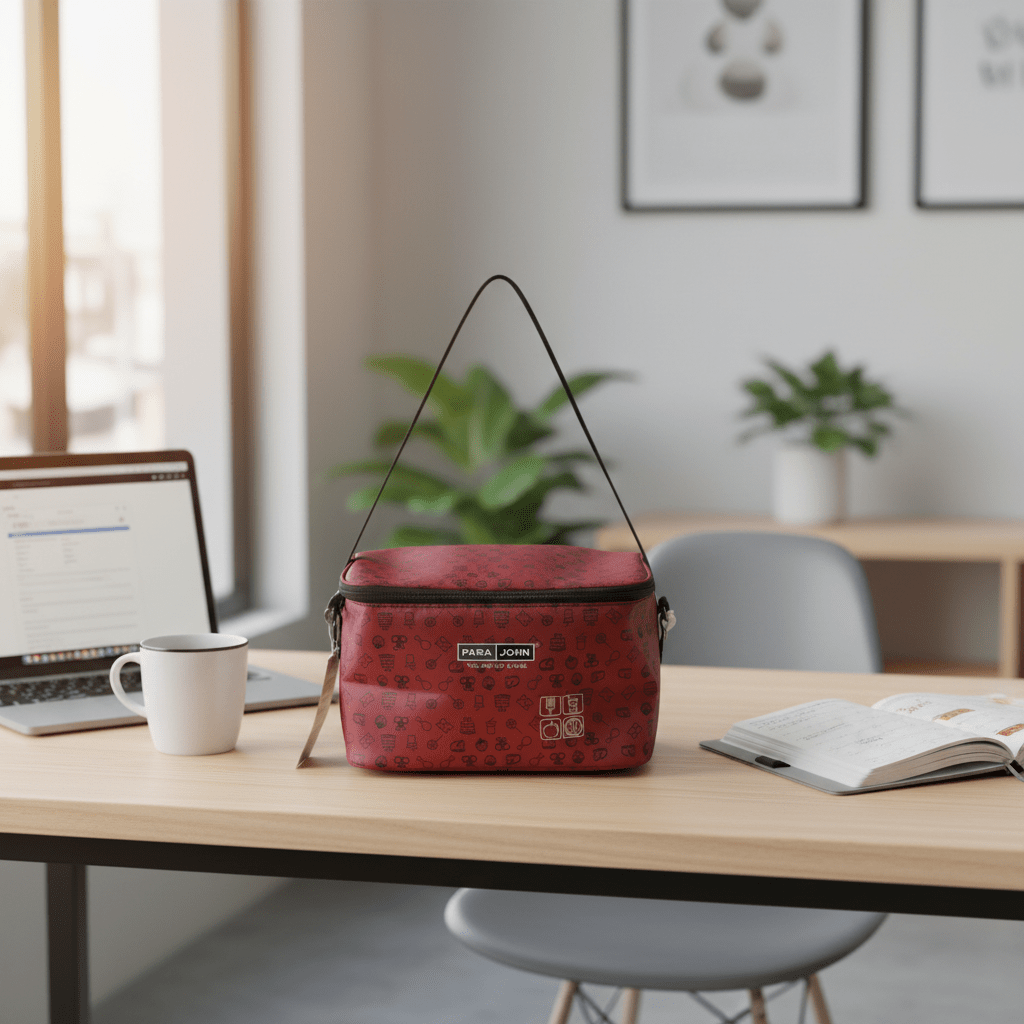 Parajohn Maroon Red Polyester Thermal Lunch Bag for Travel & Work – 9.8 Inch - Al Kabayel Discount CentreParajohn Maroon Red Polyester Thermal Lunch Bag for Travel & Work – 9.8 InchLunch BagsPARAJOHNAl Kabayel Discount Centre