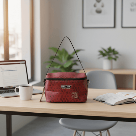 Parajohn Maroon Red Polyester Thermal Lunch Bag for Travel & Work – 9.8 Inch - Al Kabayel Discount CentreParajohn Maroon Red Polyester Thermal Lunch Bag for Travel & Work – 9.8 InchLunch BagsPARAJOHNAl Kabayel Discount Centre