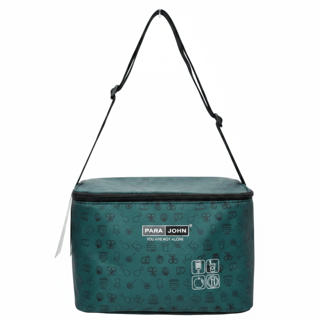 Parajohn Petrol Green Polyester Insulated Lunch Bag for Office & School – 9.8 Inch - Al Kabayel Discount CentreParajohn Petrol Green Polyester Insulated Lunch Bag for Office & School – 9.8 InchLunch BagsPARAJOHNAl Kabayel Discount Centre