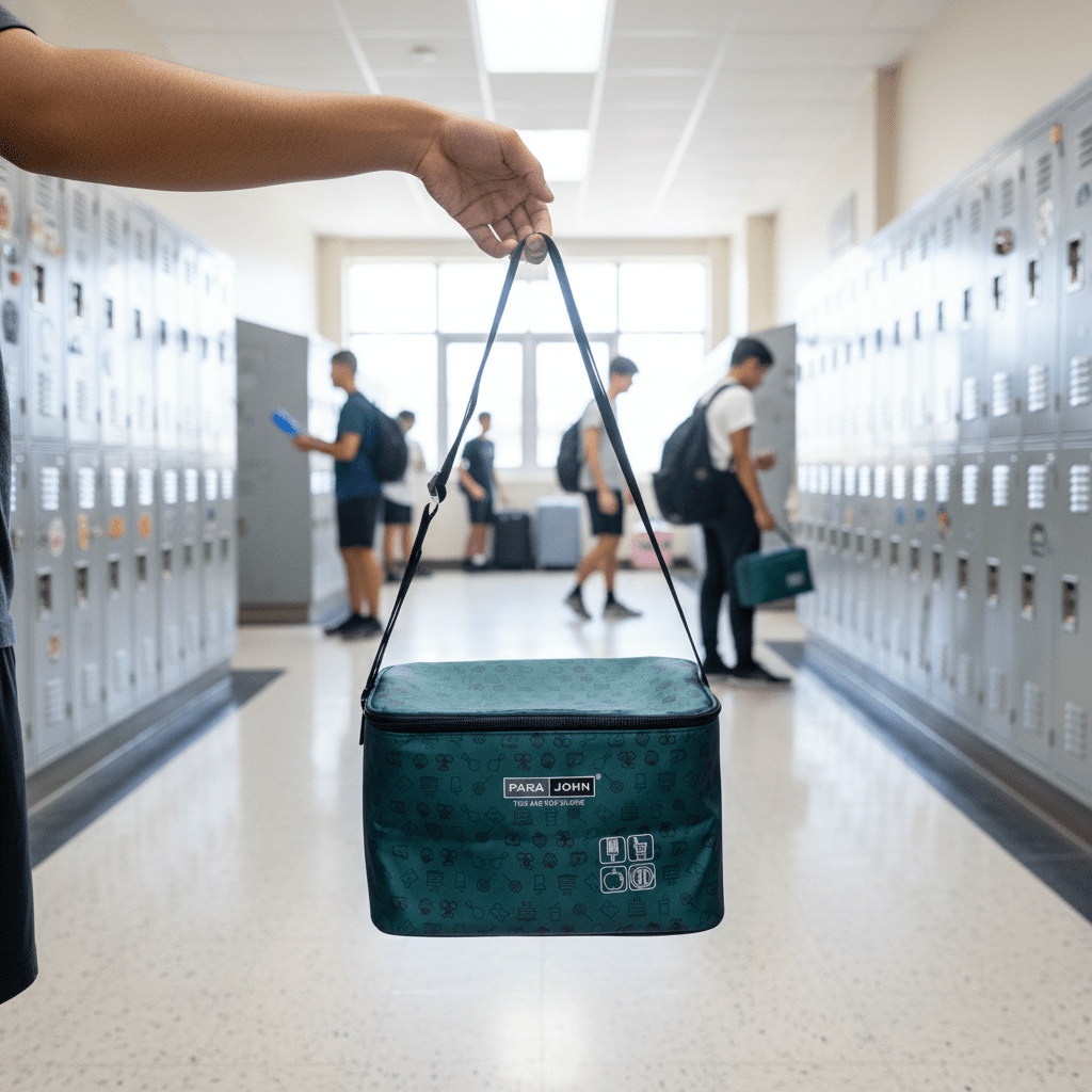 Parajohn Petrol Green Polyester Insulated Lunch Bag for Office & School – 9.8 Inch - Al Kabayel Discount CentreParajohn Petrol Green Polyester Insulated Lunch Bag for Office & School – 9.8 InchLunch BagsPARAJOHNAl Kabayel Discount Centre