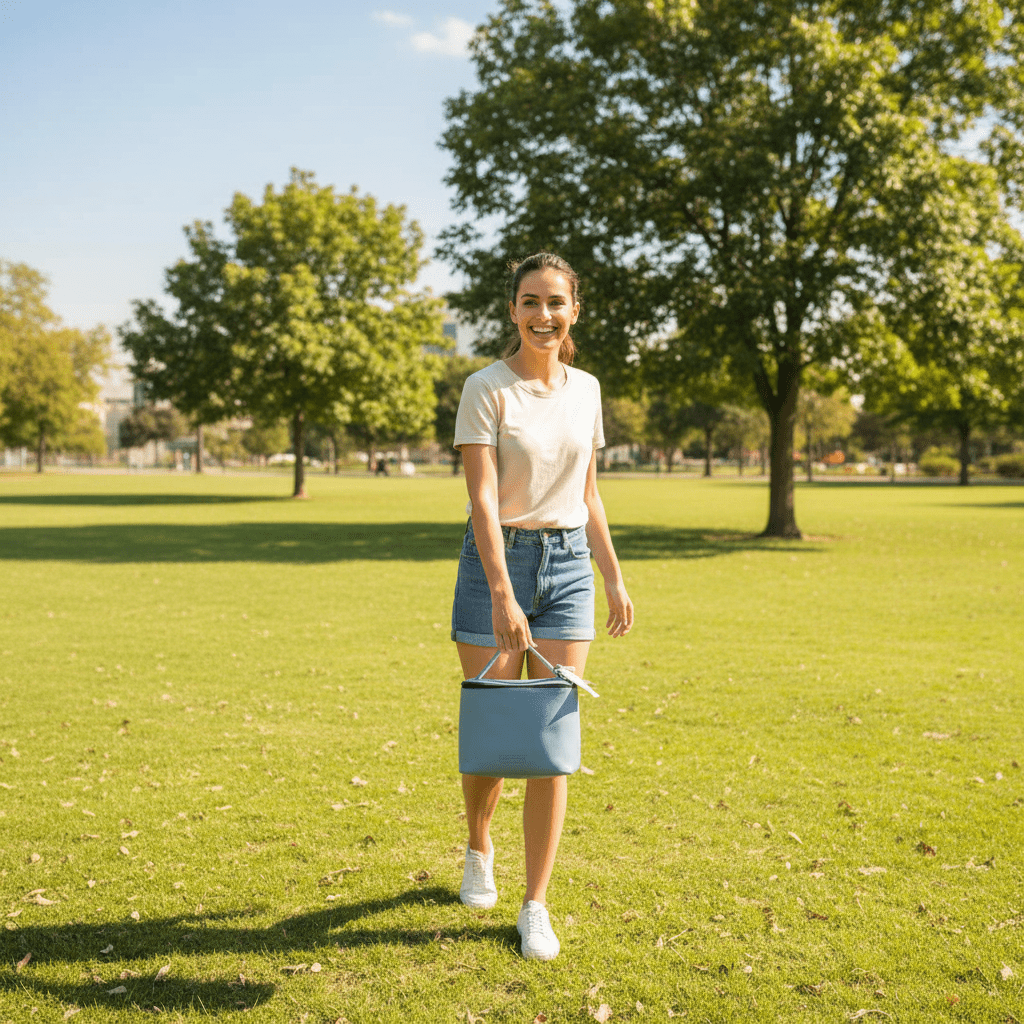 Parajohn Premium Light Blue PVC Insulated Lunch Bag for Daily Use – 8.5 Inch - Al Kabayel Discount CentreParajohn Premium Light Blue PVC Insulated Lunch Bag for Daily Use – 8.5 InchLunch BagsPARAJOHNAl Kabayel Discount Centre