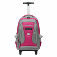Parajohn Rolling Grey & Fushia Polyester Trolley Backpack 16 Inch – Wheeled School Bag with Adjustable Handle for Easy Travel - Al Kabayel Discount CentreParajohn Rolling Grey & Fushia Polyester Trolley Backpack 16 Inch – Wheeled School Bag with Adjustable Handle for Easy TravelSchool BagsPARAJOHNAl Kabayel Discount Centre