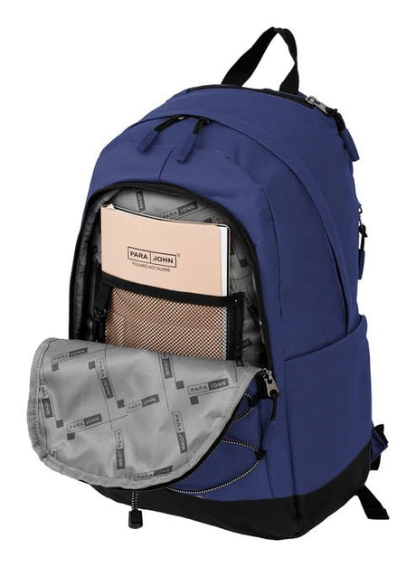 Parajohn Sleek Black & Navy Blue Polyester School Backpack 19 Inch – Stylish Durable Backpack for School & Travel - Al Kabayel Discount CentreParajohn Sleek Black & Navy Blue Polyester School Backpack 19 Inch – Stylish Durable Backpack for School & TravelSchool BagsPARAJOHNAl Kabayel Discount Centre
