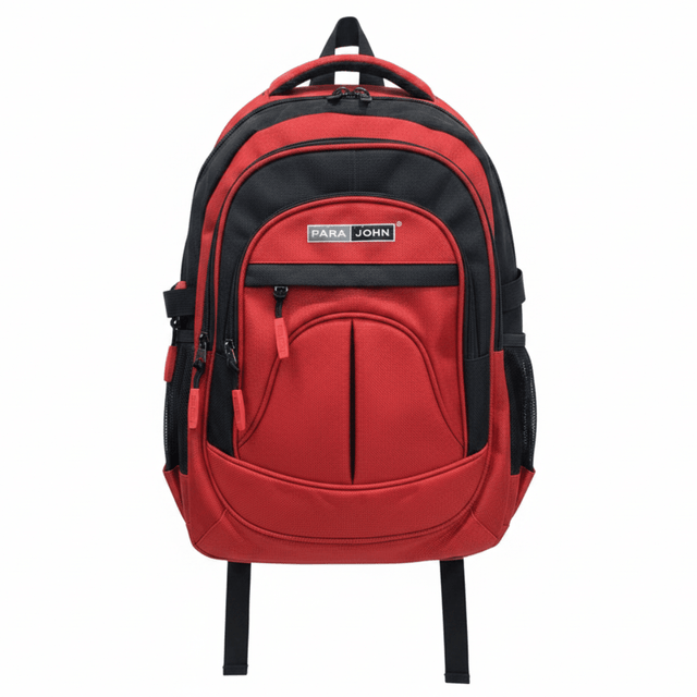 Parajohn Smart Red & Black Polyester School Backpack 18 Inch – Modern Lightweight School Bag for Everyday Use - Al Kabayel Discount CentreParajohn Smart Red & Black Polyester School Backpack 18 Inch – Modern Lightweight School Bag for Everyday UseSchool BagsPARAJOHNAl Kabayel Discount Centre