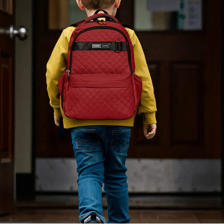 Parajohn Solid Red Polyester School Backpack 18 Inch – Bold Design Durable School Bag for Daily Use - Al Kabayel Discount CentreParajohn Solid Red Polyester School Backpack 18 Inch – Bold Design Durable School Bag for Daily UseSchool BagsPARAJOHNAl Kabayel Discount Centre