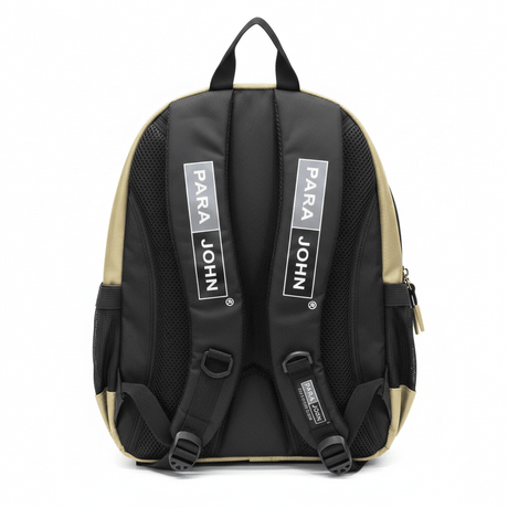 Parajohn Spacious Black & Gold Polyester School Backpack 16 Inch – Large Capacity School Bag for Books & Accessories - Al Kabayel Discount CentreParajohn Spacious Black & Gold Polyester School Backpack 16 Inch – Large Capacity School Bag for Books & AccessoriesSchool BagsPARAJOHNAl Kabayel Discount Centre