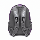 Parajohn Stylish Grey & Purple Polyester School Bag 14 Inch – Compact Student Backpack with Durable Fabric and Smart Storage - Al Kabayel Discount CentreParajohn Stylish Grey & Purple Polyester School Bag 14 Inch – Compact Student Backpack with Durable Fabric and Smart StorageSchool BagsPARAJOHNAl Kabayel Discount Centre