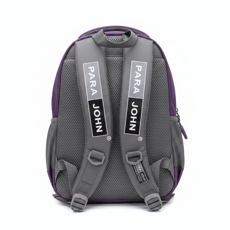 Parajohn Stylish Grey & Purple Polyester School Bag 14 Inch – Compact Student Backpack with Durable Fabric and Smart Storage - Al Kabayel Discount CentreParajohn Stylish Grey & Purple Polyester School Bag 14 Inch – Compact Student Backpack with Durable Fabric and Smart StorageSchool BagsPARAJOHNAl Kabayel Discount Centre
