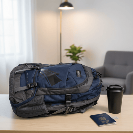 Parajohn Trail Grey & Navy Blue Polyester Mountain Backpack 24 Inch – High Capacity Travel Backpack for Adventure Use - Al Kabayel Discount CentreParajohn Trail Grey & Navy Blue Polyester Mountain Backpack 24 Inch – High Capacity Travel Backpack for Adventure UseBackpacksPARAJOHNAl Kabayel Discount Centre