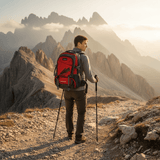 Parajohn Trekking Grey & Red Polyester Mountain Backpack 24 Inch – Rugged Outdoor Bag for Hiking, Camping & Travel - Al Kabayel Discount CentreParajohn Trekking Grey & Red Polyester Mountain Backpack 24 Inch – Rugged Outdoor Bag for Hiking, Camping & TravelBackpacksPARAJOHNAl Kabayel Discount Centre