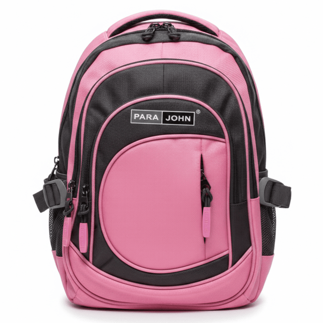 Parajohn Trendy Grey & Pink Polyester School Backpack 14 Inch – Lightweight Comfortable School Bag for Girls with Multiple Pockets - Al Kabayel Discount CentreParajohn Trendy Grey & Pink Polyester School Backpack 14 Inch – Lightweight Comfortable School Bag for Girls with Multiple PocketsSchool BagsPARAJOHNAl Kabayel Discount Centre