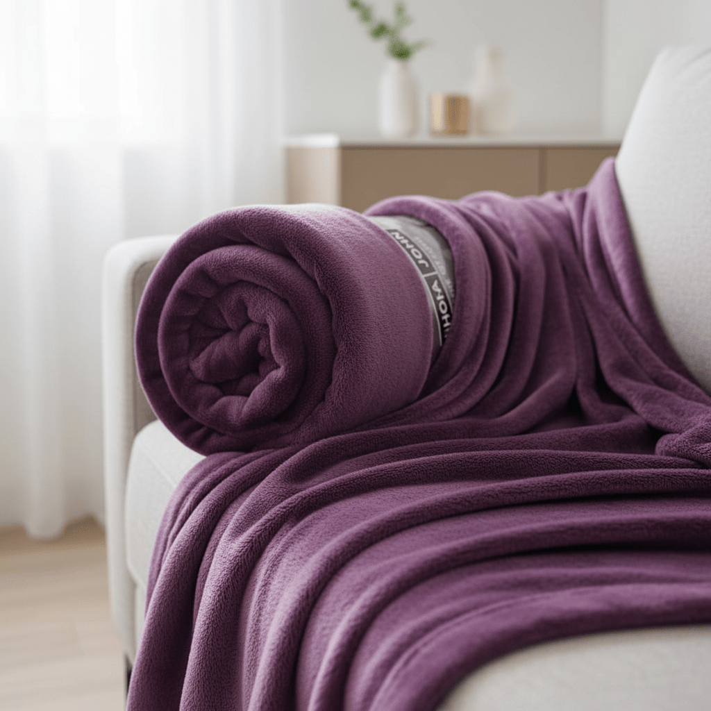 Parajohn Ultra - Soft Premium Fleece Blanket for Bed & Sofa – 160×220 cm, Rich Purple, Lightweight & Warm - Al Kabayel Discount CentreParajohn Ultra - Soft Premium Fleece Blanket for Bed & Sofa – 160×220 cm, Rich Purple, Lightweight & WarmBeddingPARAJOHNAl Kabayel Discount Centre