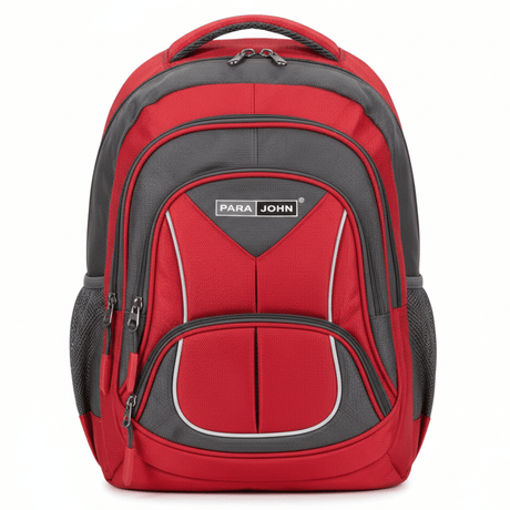 Parajohn Unique Red & Grey Polyester School Backpack 18 Inch – Eye - Catching Design with Large Storage Space - Al Kabayel Discount CentreParajohn Unique Red & Grey Polyester School Backpack 18 Inch – Eye - Catching Design with Large Storage SpaceSchool BagsPARAJOHNAl Kabayel Discount Centre