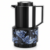 Parati 1L Vacuum Flask – Black | Silver & Blue Floral - Al Kabayel Discount CentreParati 1L Vacuum Flask – Black | Silver & Blue FloralThermosPARATIAl Kabayel Discount Centre
