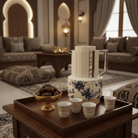 Parati 1L Vacuum Flask – Off White | Silver & Blue Floral - Al Kabayel Discount CentreParati 1L Vacuum Flask – Off White | Silver & Blue FloralThermosPARATIAl Kabayel Discount Centre