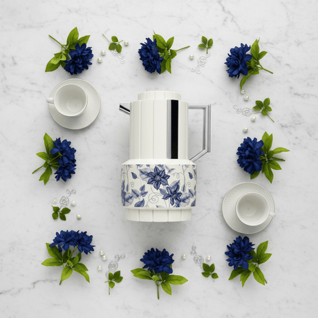Parati 1L Vacuum Flask – Off White | Silver & Blue Floral - Al Kabayel Discount CentreParati 1L Vacuum Flask – Off White | Silver & Blue FloralThermosPARATIAl Kabayel Discount Centre
