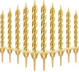 Party Fun 24pcs Birthday Candle with 12 Holders, Gold - Al Kabayel Discount CentreParty Fun 24pcs Birthday Candle with 12 Holders, GoldParty SuppliesPARTY FUNAl Kabayel Discount Centre