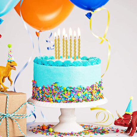 Party Fun 24pcs Birthday Candle with 12 Holders, Gold - Al Kabayel Discount CentreParty Fun 24pcs Birthday Candle with 12 Holders, GoldParty SuppliesPARTY FUNAl Kabayel Discount Centre