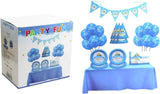 Party Fun 46pcs Prince Happy Birthday Party Box Set, Includes 12pcs Ballon 12", 1pc Banner, 6pcs Paper Plate 7", 6pcs Paper Hat 6", 1pc Table Cloth, 20pcs Paper Napkin, Blue - Al Kabayel Discount CentreParty Fun 46pcs Prince Happy Birthday Party Box Set, Includes 12pcs Ballon 12", 1pc Banner, 6pcs Paper Plate 7", 6pcs Paper Hat 6", 1pc Table Cloth, 20pcs Paper Napkin, BlueParty SuppliesPARTY FUNAl Kabayel Discount Centre