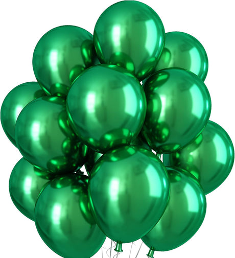 PARTY FUN Chrome Balloons 40 Pcs – Glossy Green Decoration Set - Al Kabayel Discount CentrePARTY FUN Chrome Balloons 40 Pcs – Glossy Green Decoration SetParty SuppliesPARTY FUNAl Kabayel Discount Centre