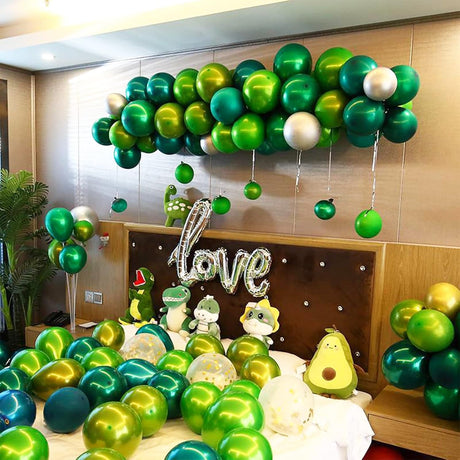 PARTY FUN Chrome Balloons 40 Pcs – Glossy Green Decoration Set - Al Kabayel Discount CentrePARTY FUN Chrome Balloons 40 Pcs – Glossy Green Decoration SetParty SuppliesPARTY FUNAl Kabayel Discount Centre