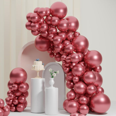 PARTY FUN Chrome Balloons 40 Pcs – Metallic Red Party Décor - Al Kabayel Discount CentrePARTY FUN Chrome Balloons 40 Pcs – Metallic Red Party DécorParty SuppliesPARTY FUNAl Kabayel Discount Centre