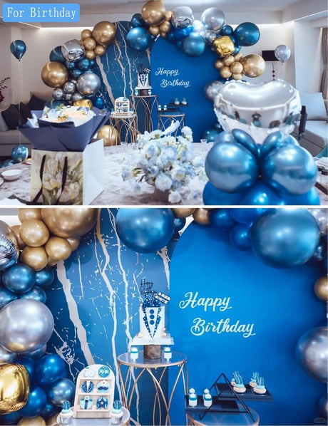 PARTY FUN Chrome Balloons 40 Pcs – Shiny Blue Celebration Pack - Al Kabayel Discount CentrePARTY FUN Chrome Balloons 40 Pcs – Shiny Blue Celebration PackParty SuppliesPARTY FUNAl Kabayel Discount Centre