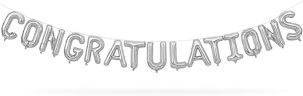 Party Fun CONGRATULATIONS Foil Ballon Kit 16" Each, Siver - Al Kabayel Discount CentreParty Fun CONGRATULATIONS Foil Ballon Kit 16" Each, SiverParty SuppliesPARTY FUNAl Kabayel Discount Centre