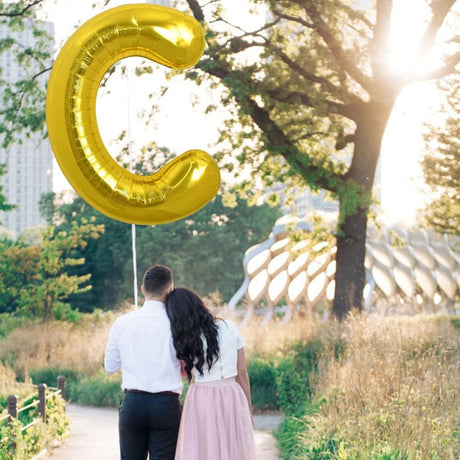 PARTY FUN Gold Foil Balloon Letter "C" 80cm – Wedding, Birthday & Baby Shower Décor - Al Kabayel Discount CentrePARTY FUN Gold Foil Balloon Letter "C" 80cm – Wedding, Birthday & Baby Shower DécorParty SuppliesPARTY FUNAl Kabayel Discount Centre