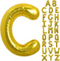 PARTY FUN Gold Foil Balloon Letter "C" 80cm – Wedding, Birthday & Baby Shower Décor - Al Kabayel Discount CentrePARTY FUN Gold Foil Balloon Letter "C" 80cm – Wedding, Birthday & Baby Shower DécorParty SuppliesPARTY FUNAl Kabayel Discount Centre