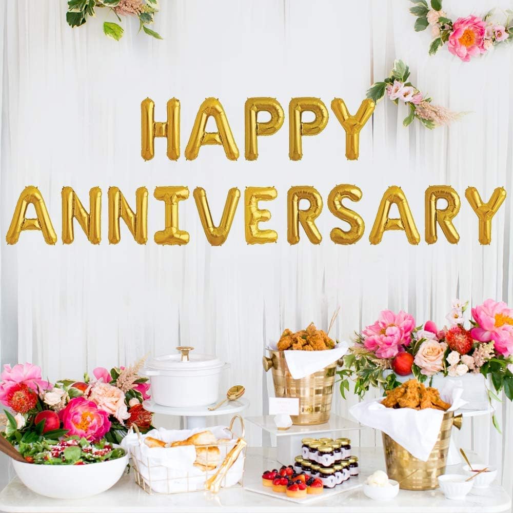 Party Fun HAPPY ANNIVERSARY Foil Ballon Kit 16" Each, Gold - Al Kabayel Discount CentreParty Fun HAPPY ANNIVERSARY Foil Ballon Kit 16" Each, GoldParty SuppliesPARTY FUNAl Kabayel Discount Centre