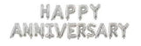 Party Fun HAPPY ANNIVERSARY Foil Ballon Kit 16" Each, Siver - Al Kabayel Discount CentreParty Fun HAPPY ANNIVERSARY Foil Ballon Kit 16" Each, SiverParty SuppliesPARTY FUNAl Kabayel Discount Centre