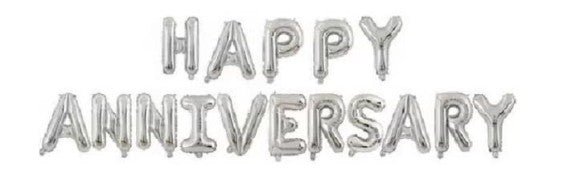 Party Fun HAPPY ANNIVERSARY Foil Ballon Kit 16" Each, Siver - Al Kabayel Discount CentreParty Fun HAPPY ANNIVERSARY Foil Ballon Kit 16" Each, SiverParty SuppliesPARTY FUNAl Kabayel Discount Centre