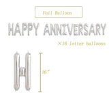 Party Fun HAPPY ANNIVERSARY Foil Ballon Kit 16" Each, Siver - Al Kabayel Discount CentreParty Fun HAPPY ANNIVERSARY Foil Ballon Kit 16" Each, SiverParty SuppliesPARTY FUNAl Kabayel Discount Centre