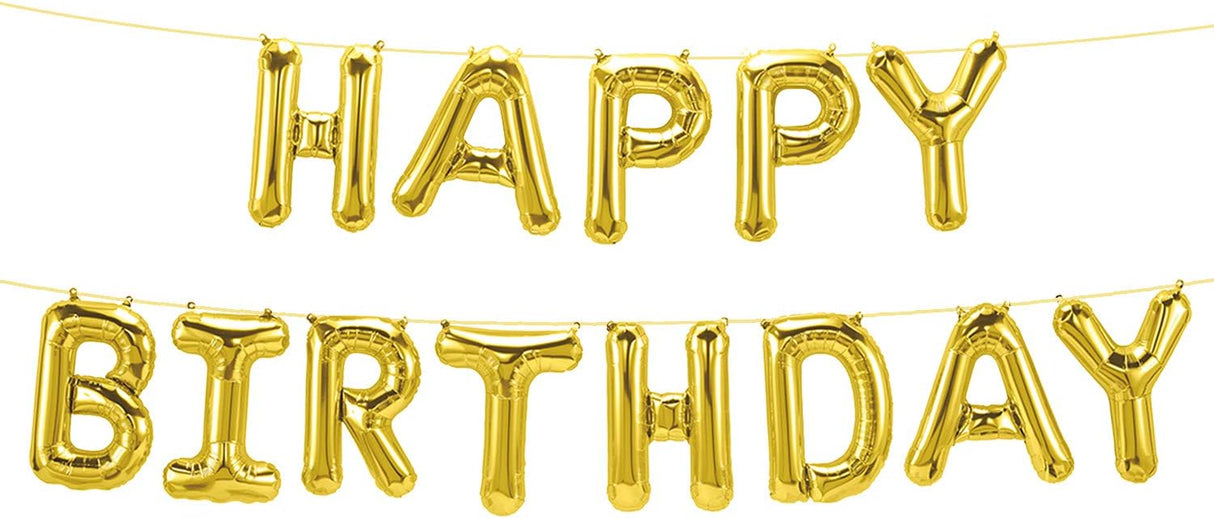 Party Fun HAPPY BIRTHDAY Foil Ballon Kit 16" Each, Gold - Al Kabayel Discount CentreParty Fun HAPPY BIRTHDAY Foil Ballon Kit 16" Each, GoldParty SuppliesPARTY FUNAl Kabayel Discount Centre