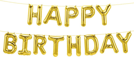 Party Fun HAPPY BIRTHDAY Foil Ballon Kit 16" Each, Gold - Al Kabayel Discount CentreParty Fun HAPPY BIRTHDAY Foil Ballon Kit 16" Each, GoldParty SuppliesPARTY FUNAl Kabayel Discount Centre