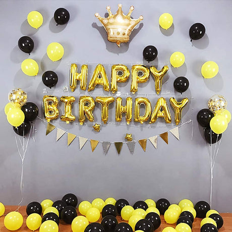 Party Fun HAPPY BIRTHDAY Foil Ballon Kit 16" Each, Gold - Al Kabayel Discount CentreParty Fun HAPPY BIRTHDAY Foil Ballon Kit 16" Each, GoldParty SuppliesPARTY FUNAl Kabayel Discount Centre