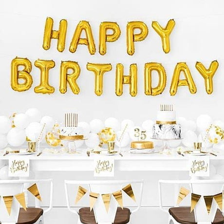 Party Fun HAPPY BIRTHDAY Foil Ballon Kit 16" Each, Gold - Al Kabayel Discount CentreParty Fun HAPPY BIRTHDAY Foil Ballon Kit 16" Each, GoldParty SuppliesPARTY FUNAl Kabayel Discount Centre